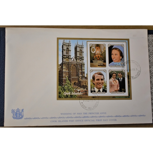 292 - Royal Wedding 1973 - Collection of First Day Covers in an album - includes: the universal' but still... 