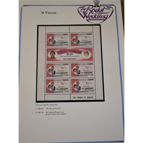 294 - Royalty 1981-Royal Wedding mint issues in three special albums with various sheets etc, sets, bookle... 