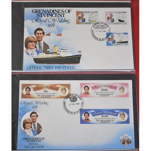 297 - Royalty 1981 Royal Wedding First Day Cover Collection - An album with more unusual Booklets, Sheetle... 