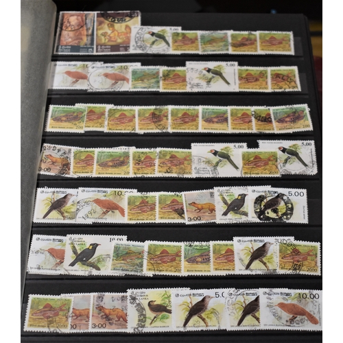 300 - Sri-Lanka Birds, used with extensive duplication in an (8 page/16 sides), stockbook mainly very fine... 