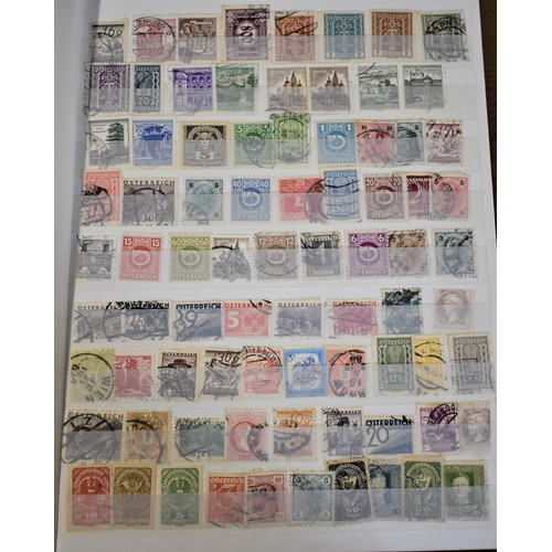 308 - Europe and Foreign assorted in an 8 page stockbook, neat & tidy clean lot. (100's)