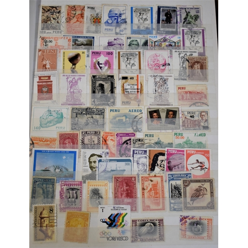 308 - Europe and Foreign assorted in an 8 page stockbook, neat & tidy clean lot. (100's)