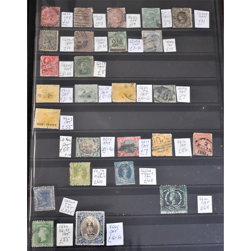 317 - British Commonwealth - A deluxe maroon Lighthouse jumbo stock book with good Canada, New Zealand and... 