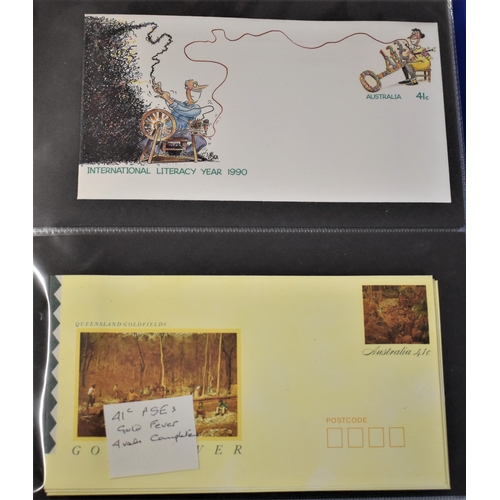 321 - Australia - a collection of Pre-stamped Envelopes, mint from 001, many in sets (120 approx) many the... 