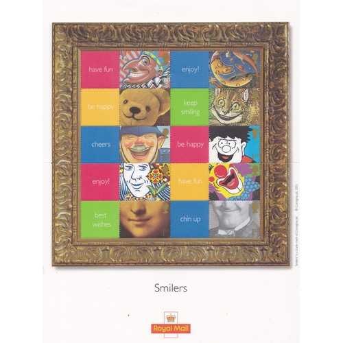 554 - Great Britain 2001 Smilers P.O. Sheet, SG L55 u/m mint. Cat £200+