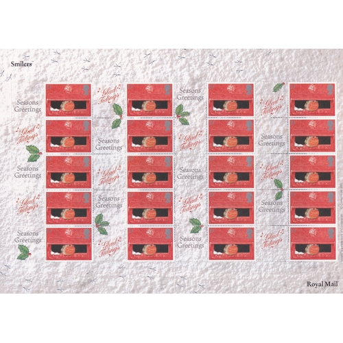 555 - Great Britain 2000 Robin P.O. Sheet, SG L52a, Imprint Insignia u/m mint. Scarce, cat £700