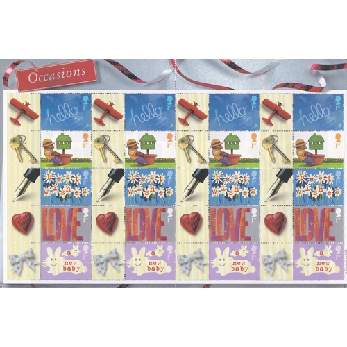 558 - Great Britain 2002 'Occasions' Post Office Sheet SG L57, u/m mint. Cat £95