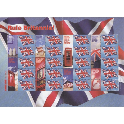 571 - Great Britain 2004 'Rule Britannia' Royal Mail Smilers Sheet, SG LS20, u/m mint