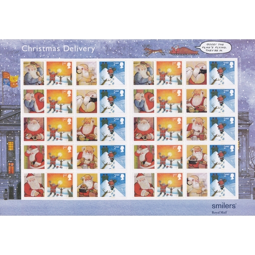 572 - Great Britain 2004 Christmas Royal Mail Smilers Sheet, SG LS21, u/m/ mint