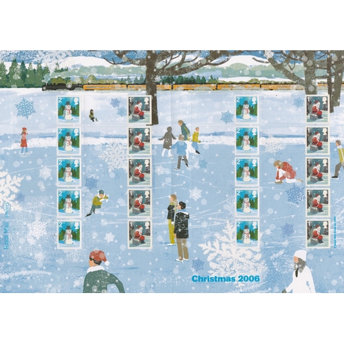 585 - Great Britain 2006 Christmas Royal Mail Smilers Sheet, SG LS34, u/m mint