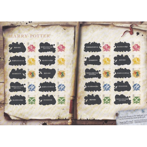 589 - Great Britain 2007 'Harry Potter' Royal Mail Smilers Sheet, SG LS41, u/m mint