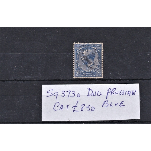 483 - Great Britain 1920 2 1/2d dull Prussian blue, SG 373a, fine used. Cat £850
