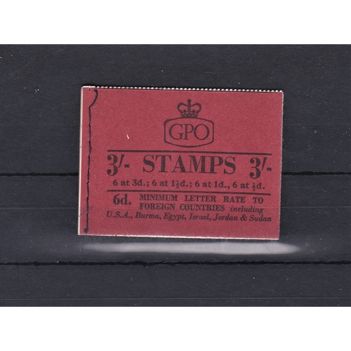 501 - Great Britain (Booklets) 1959 Sept 2/- Graphite booklet, fine. SG M14g. Cat £325 (scarce)