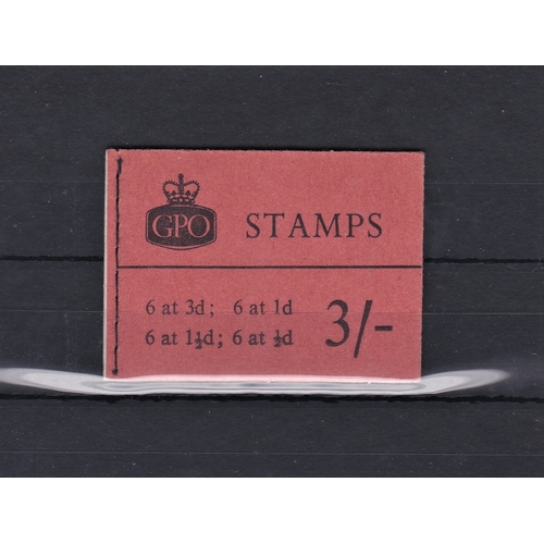 502 - Great Britain 1960 Feb 3/- Graphite booklet, fine SG M19g. Cat £325 scarce
