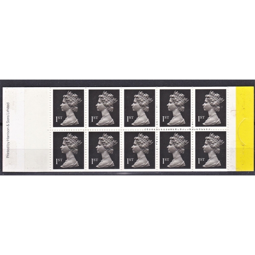509 - Great Britain 1989 stamp booklet HDI containing 10x SG 1447a N.V.I. 1st class stamps. Cat £15