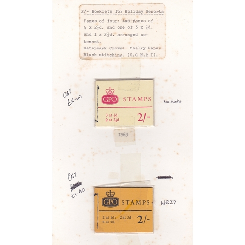 542 - Great Britain (Booklets) 1963-1970 2/- collection of 25 different. Cat £65