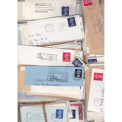 254 - Great Britain Slogans & Postmarks in a carton, an untidy collection, sorting could be rewarding!! (1... 