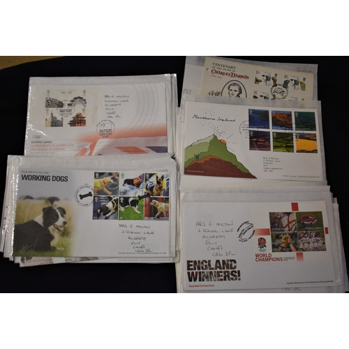 267 - Great Britain (FDC's) 1990's to 2008, good batch with attractive cancels (46)