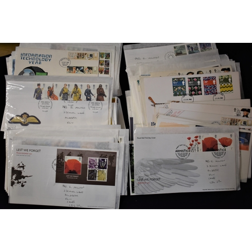 280 - Great Britain (FDC's) 1980s to 2005. Good batch (120)