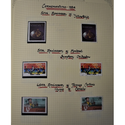 315 - Canada 1968-2000 - A very fine u/m Mint and Fine used collection in (4) volumes, Min Sheets, Sheetle... 