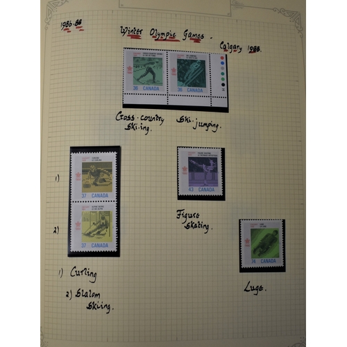 315 - Canada 1968-2000 - A very fine u/m Mint and Fine used collection in (4) volumes, Min Sheets, Sheetle... 