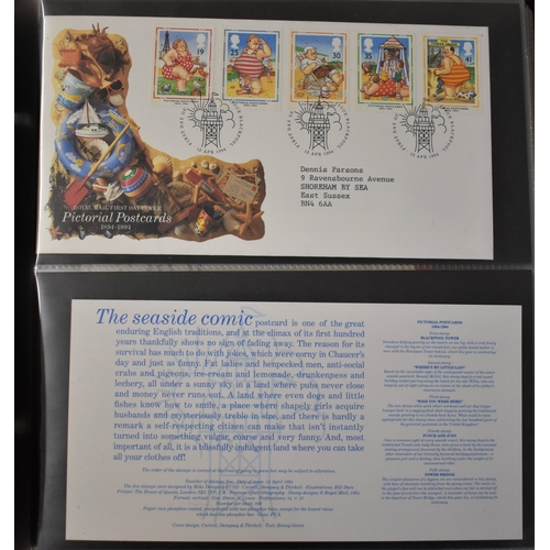 549 - Great Britain (FDC's) 1994-1996, A collection in an album, mostly with P.O. Alternative handstamps, ... 