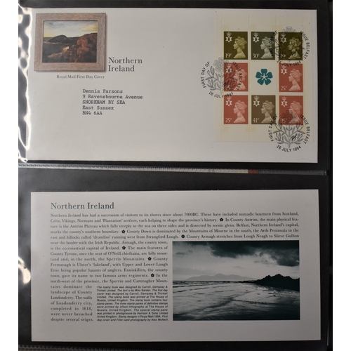 549 - Great Britain (FDC's) 1994-1996, A collection in an album, mostly with P.O. Alternative handstamps, ... 