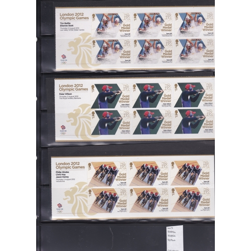 534 - Great Britain 2012 Olympic Gold Medal Winners - a set of 29 Sheetlets SG 3342a-337a, u/m mint. Cat £... 