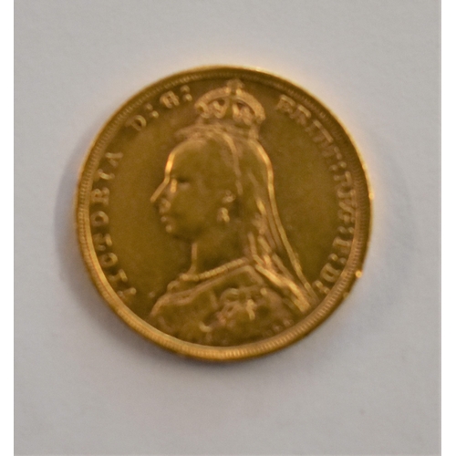 32 - Gold 1888 Victoria Jubilee Head Sovereign, VF