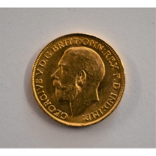 57 - Gold 1911 KGV Sovereign, EF