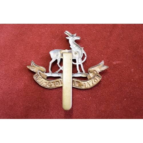 105 - Royal Warwickshire Regiment WWI Cap Badge (Bi-metal), slider