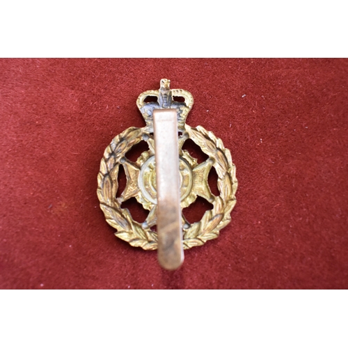 107 - British EIIR Radnor Home Guard Cap Badge (Gilding-metal), slider.