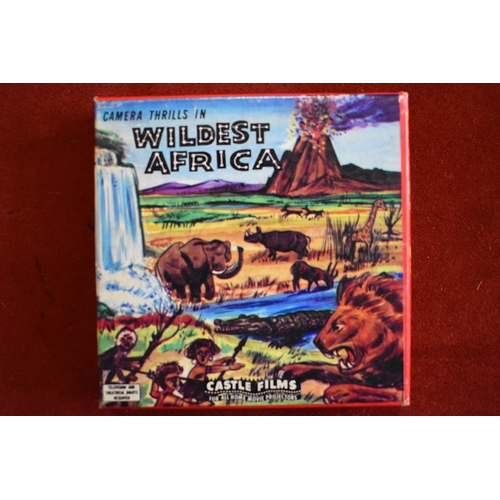 495 - Wildest Africa Cine Film Std 8mm Colour Film Reel, Headline edition produced by Castle Films