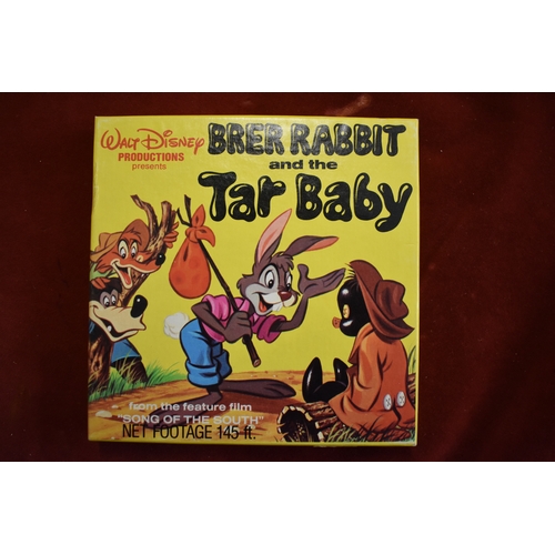 498 - Brer Rabbit and the Tar Baby Cine Film Super 8mm in colour with sound, produced by Walt Disney, 150f... 