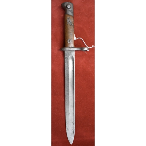 5 - Spanish M1893 Mauser Bayonet, marked on the ricasso 'Simpson & Co, Suhl' and stamped 1409 on the gua... 