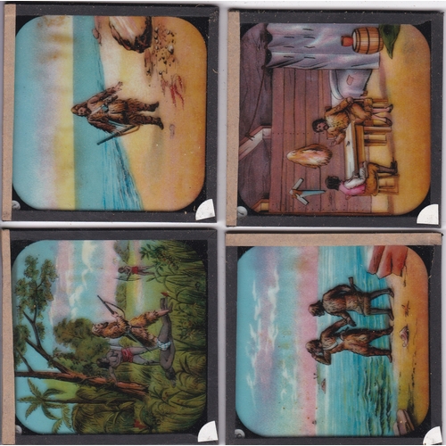 537 - Robinson Crusoe Magic Lantern Coloured Lantern Slides (Set of 8), ROBINSON CRUSOË is part 611 of the... 