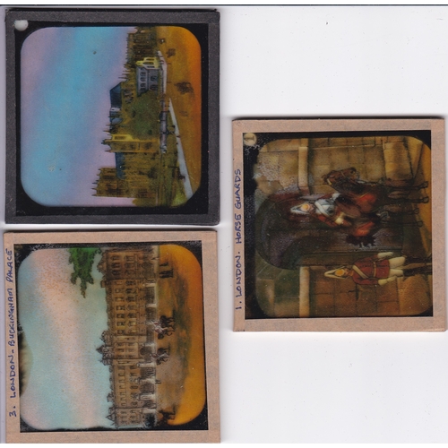 542 - Views of London Magic Lantern Coloured Lantern Slides (11 slides having two duplications), VIEWS OF ... 