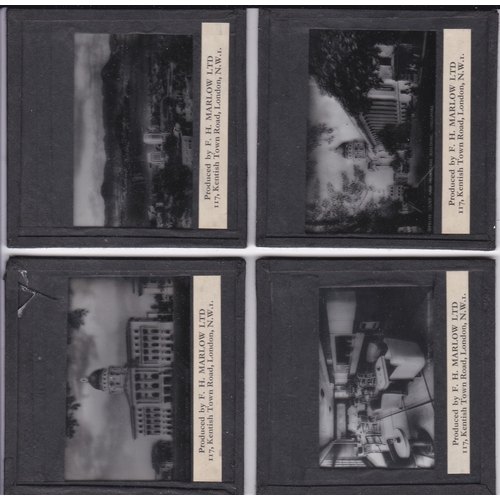 543 - China and India with various views of Singapore b/w Magic Lantern Slides (8 in total) produced by F.... 