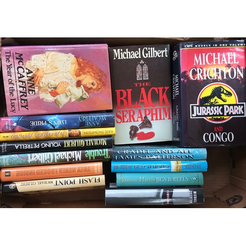 320 - Fiction: James Patterson, Michael Gilbert and others modern hard back books (20)