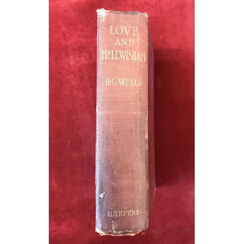 341 - Love and Mr. Lewisham by H.G. Wells, First edition, no D/W