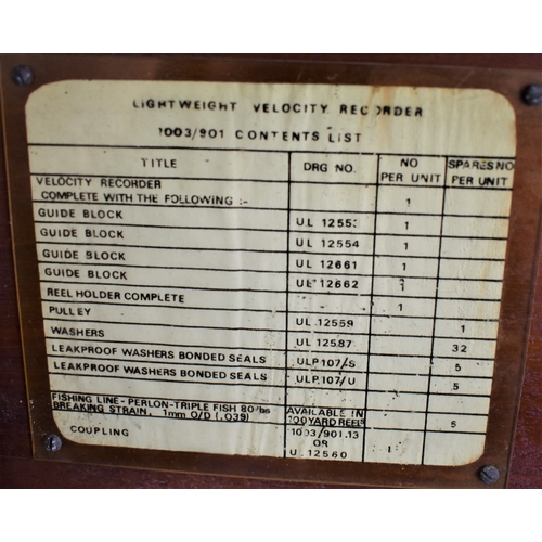 39 - British WWII and post war Lightweight Velocity Recorder IPC/76/047. weight 30.5 lbs, NSN 6625-99-924... 