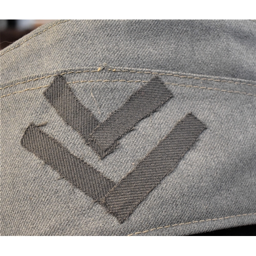 44 - German Bundeswehr Army side cap with NCO Chevrons sewn on the side, label inside stamped 