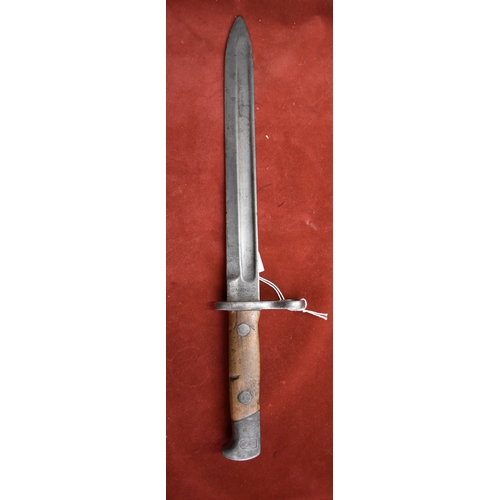 5 - Spanish M1893 Mauser Bayonet, marked on the ricasso 'Simpson & Co, Suhl' and stamped 1409 on the gua... 