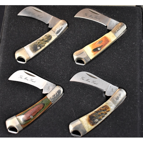 52 - Frost Cutlery Surgical Steel Japan Mini Hawk Bill Knife Set of 4 Miniature Knives. Very Nice Unused ... 