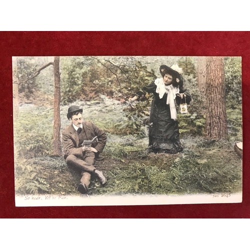 90 - Military Camp Postcard - 1905 Barry Camp Dundee, Single Ring index 'D' date stamp, *** Romantic colo... 