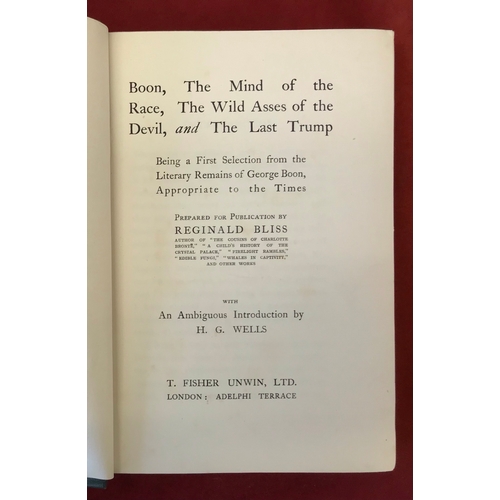 362 - Boon First edition, 1915