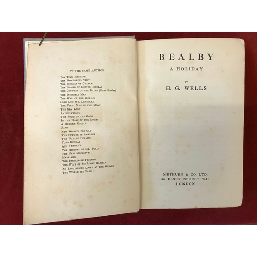 363 - Bealby: A Holiday First edition, no D/W, faded cover, 1915