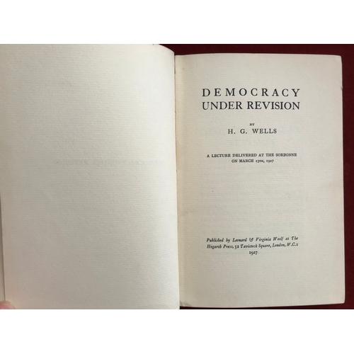 384 - Democracy Under Revision First edition, no D/E, 1927