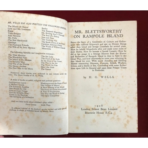 388 - Mr. Blettsworthy on Rampole Island First edition with D/W, foxed edges, 1928