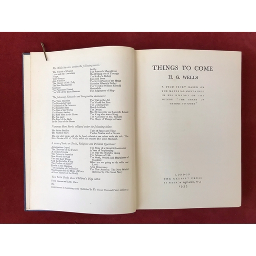 402 - Things to Come: A Film Story First edition no D/W, 1935